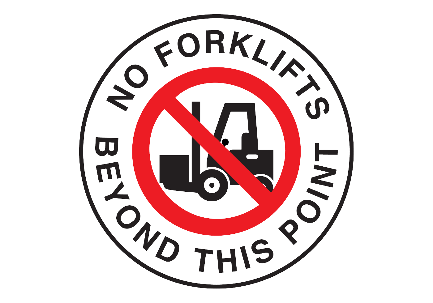 No Forklift Vector Sign Download Free Vector Art, Stock Graphics & Images
