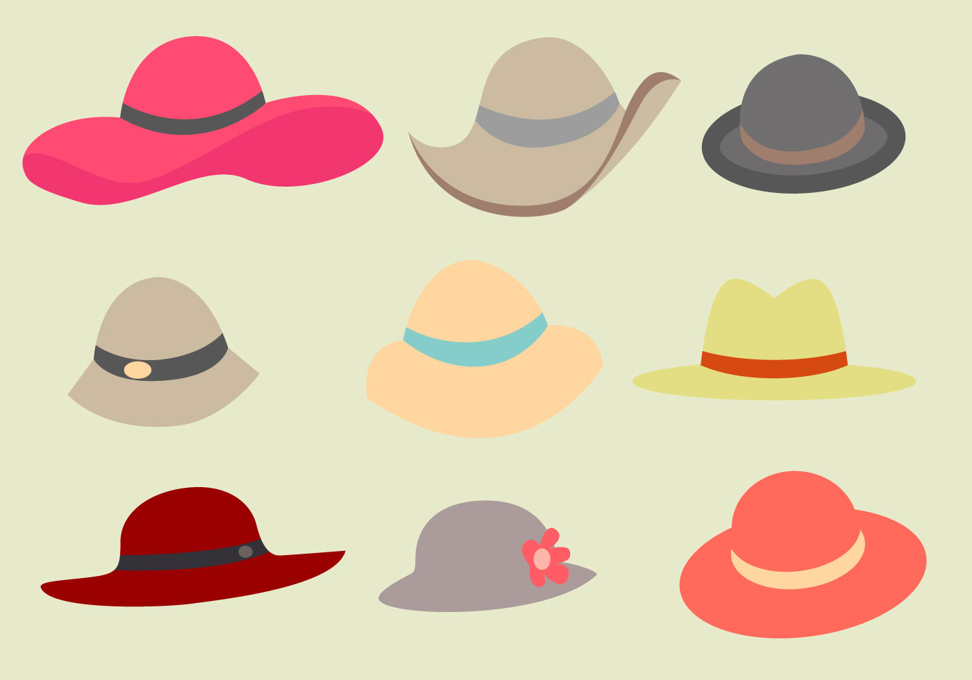 Free Ladies Hat Vector Download Free Vector Art, Stock Graphics & Images