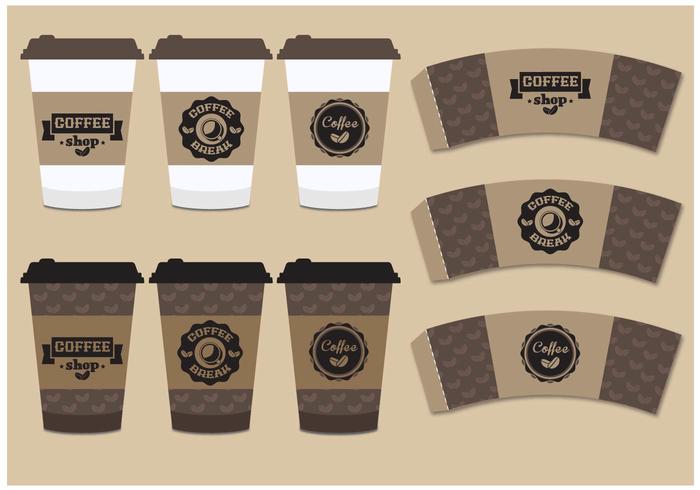 Coffee Sleeve Mock Up vector