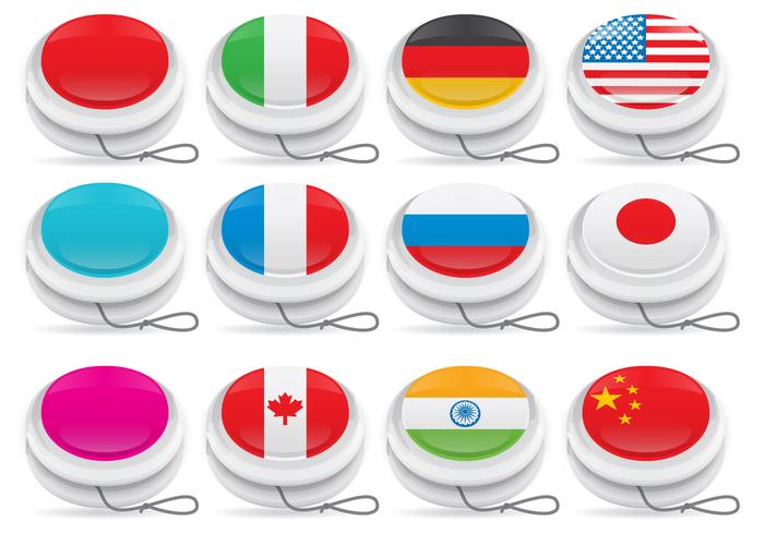 Yoyo Vectors with Flagss Yoyo Vectors with Flagss