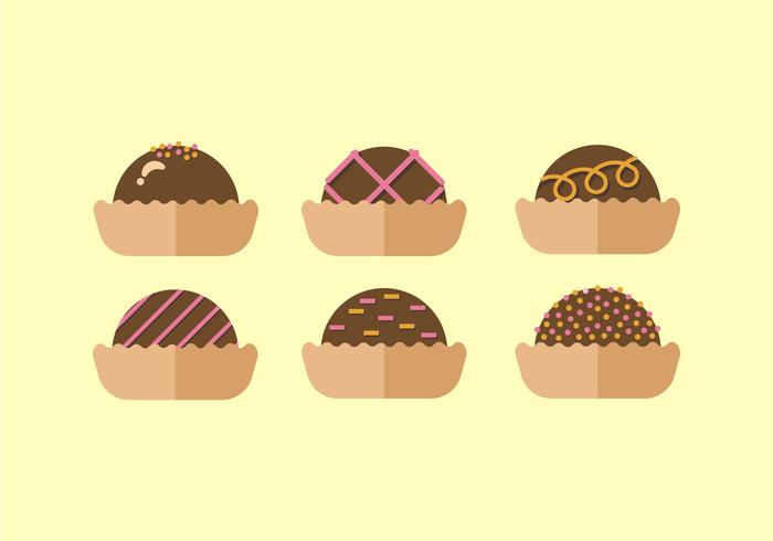 Trufas vectoriales vector