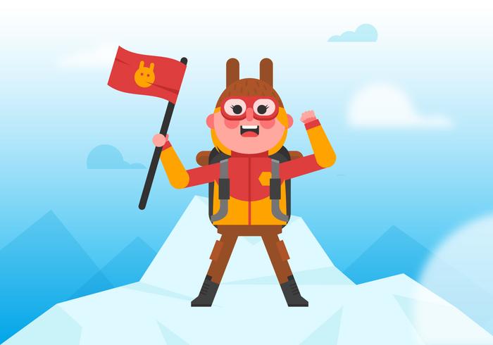 Vector Everest Climber Vector Everest Climber