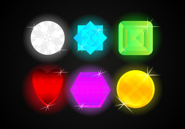 Strass Gems Jewelry Vector Illustrations Strass Gems Jewelry Vector Illustrations