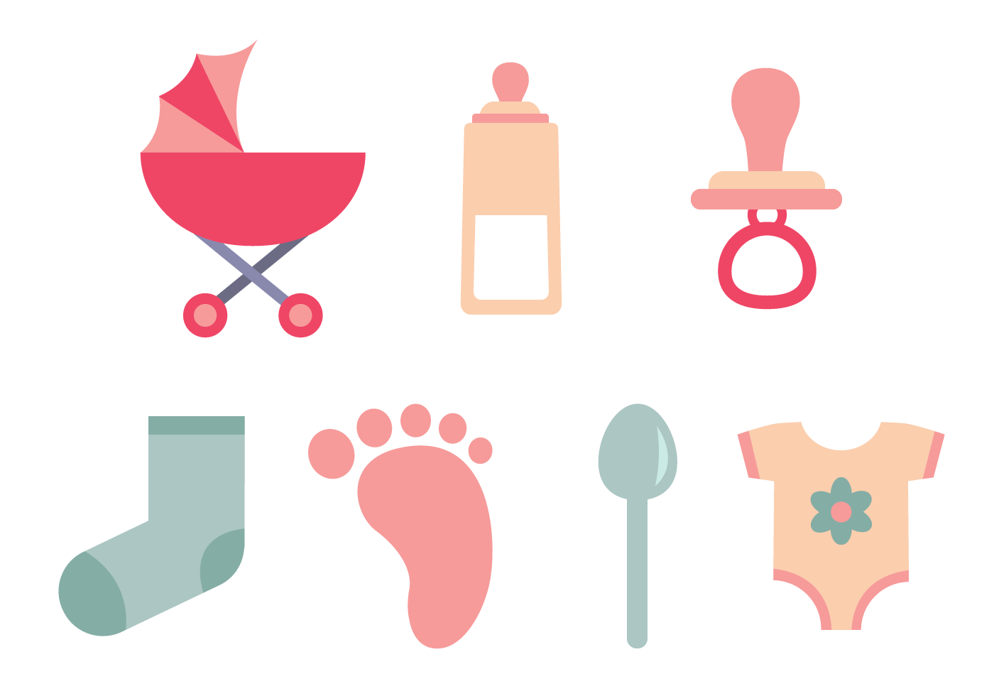 Download Baby Elements Vector - Download Free Vector Art, Stock ...