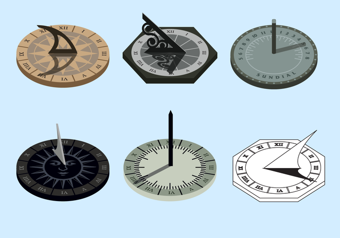 Free Sun Dial Vector