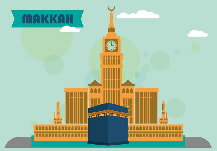 Makkah Flat Design Vector