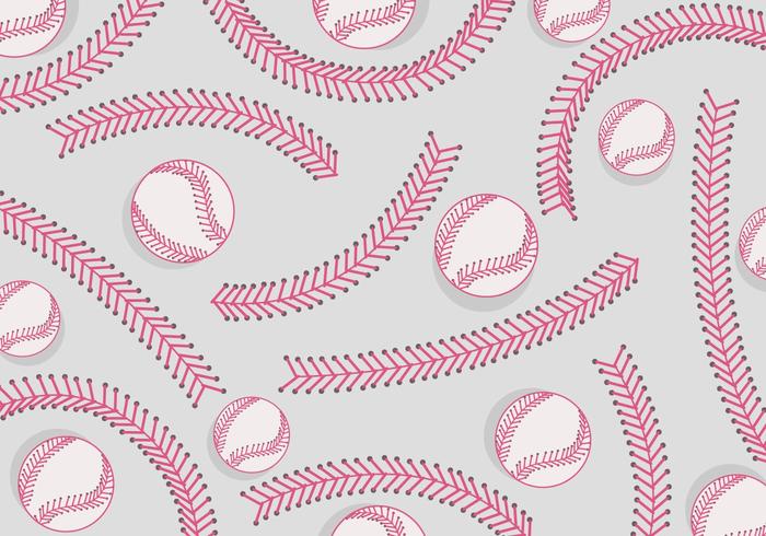 Patrón de encaje patrones de béisbol vector