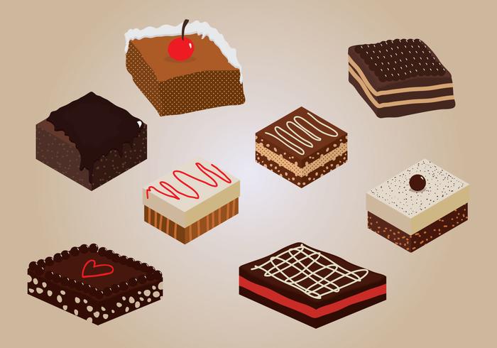 Brownie Vector Brownie Vector