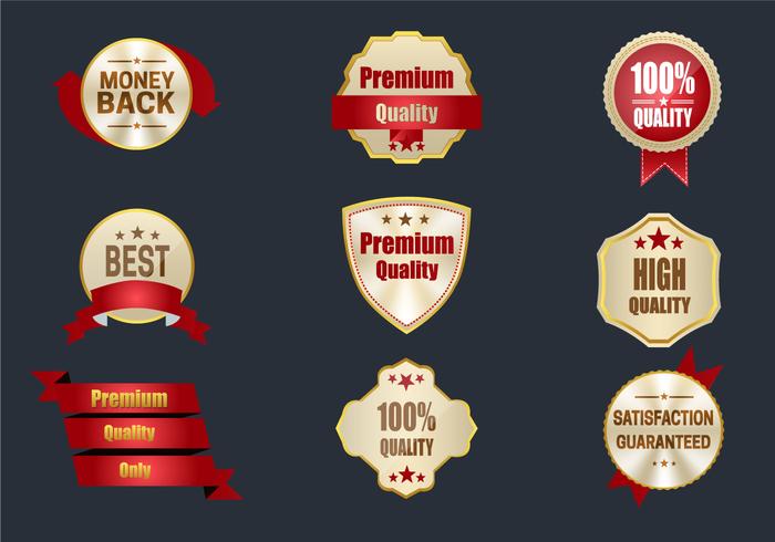 Best Quality Labels vector