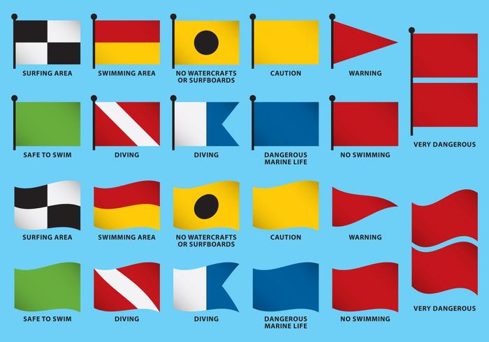 Beach Flag Vectors