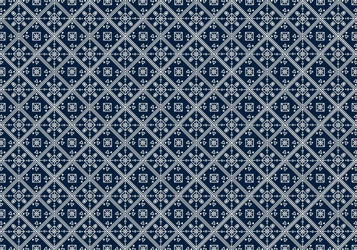Free Batik Pattern Vector 10