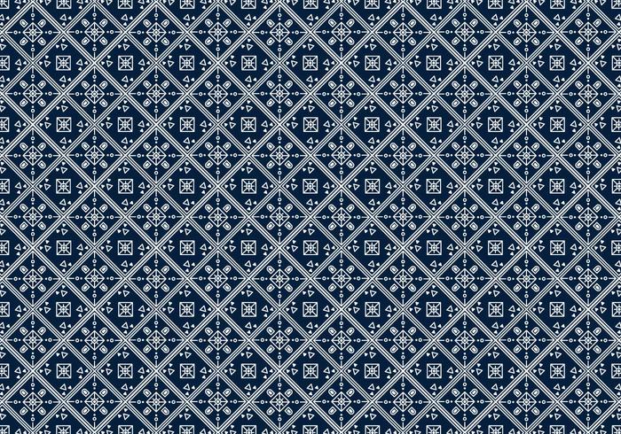 Free Batik Pattern Vector 10