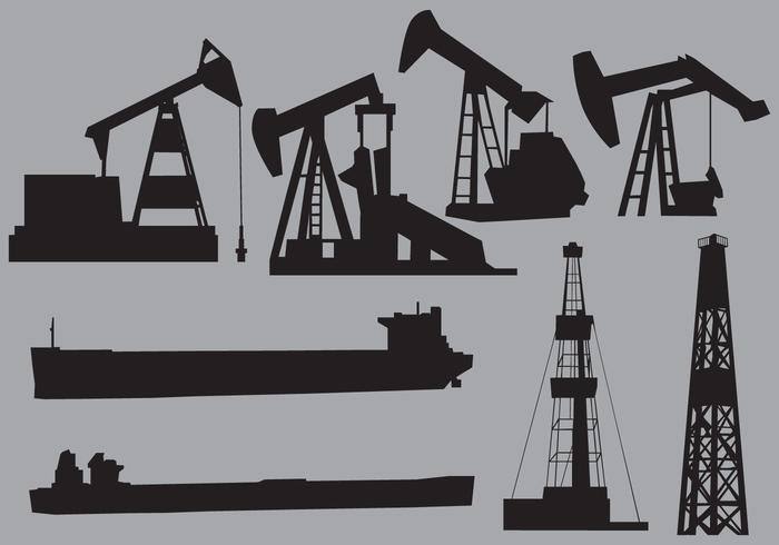 Oil Structres And Transports vector