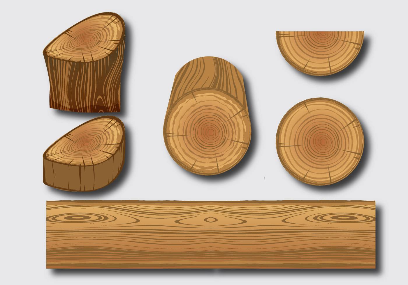 wood logs vectors - download free vectors, clipart
