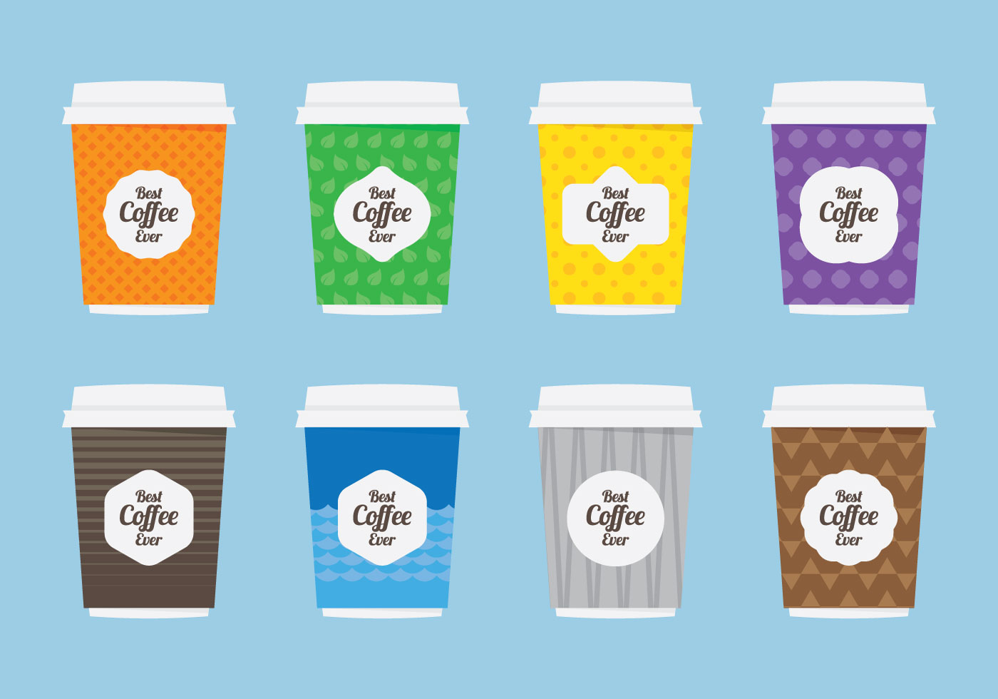 Download Coffee Sleeve Flat Icon 108883 - Download Free Vectors ...