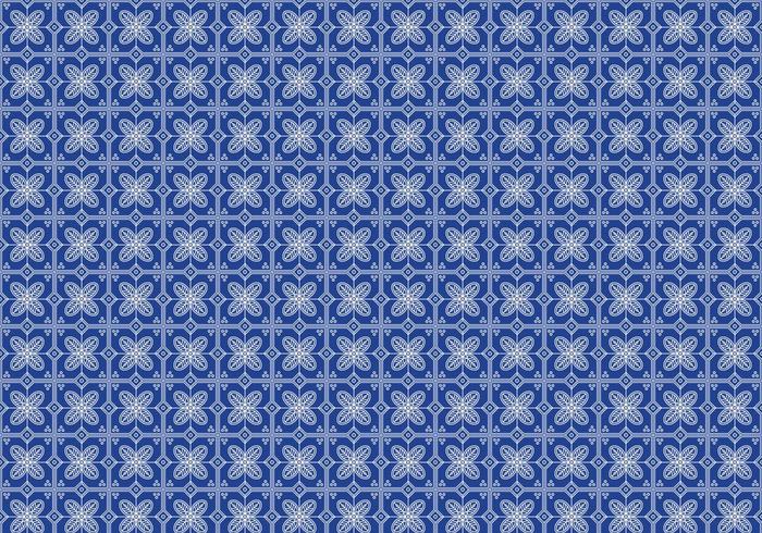 Free Batik Pattern Vector 8