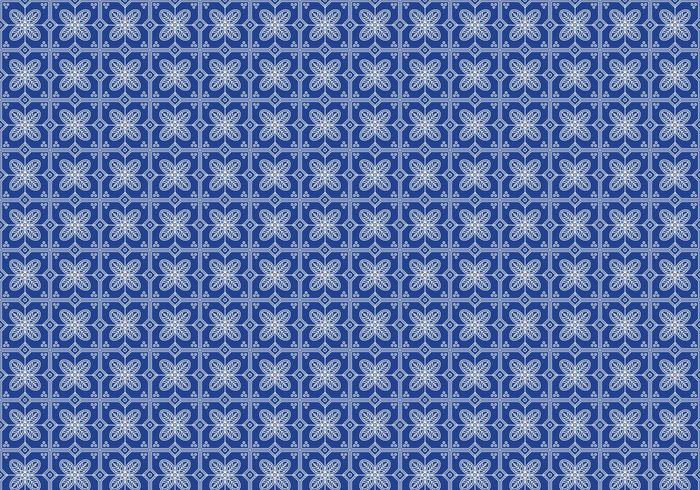 Free Batik Pattern Vector 8