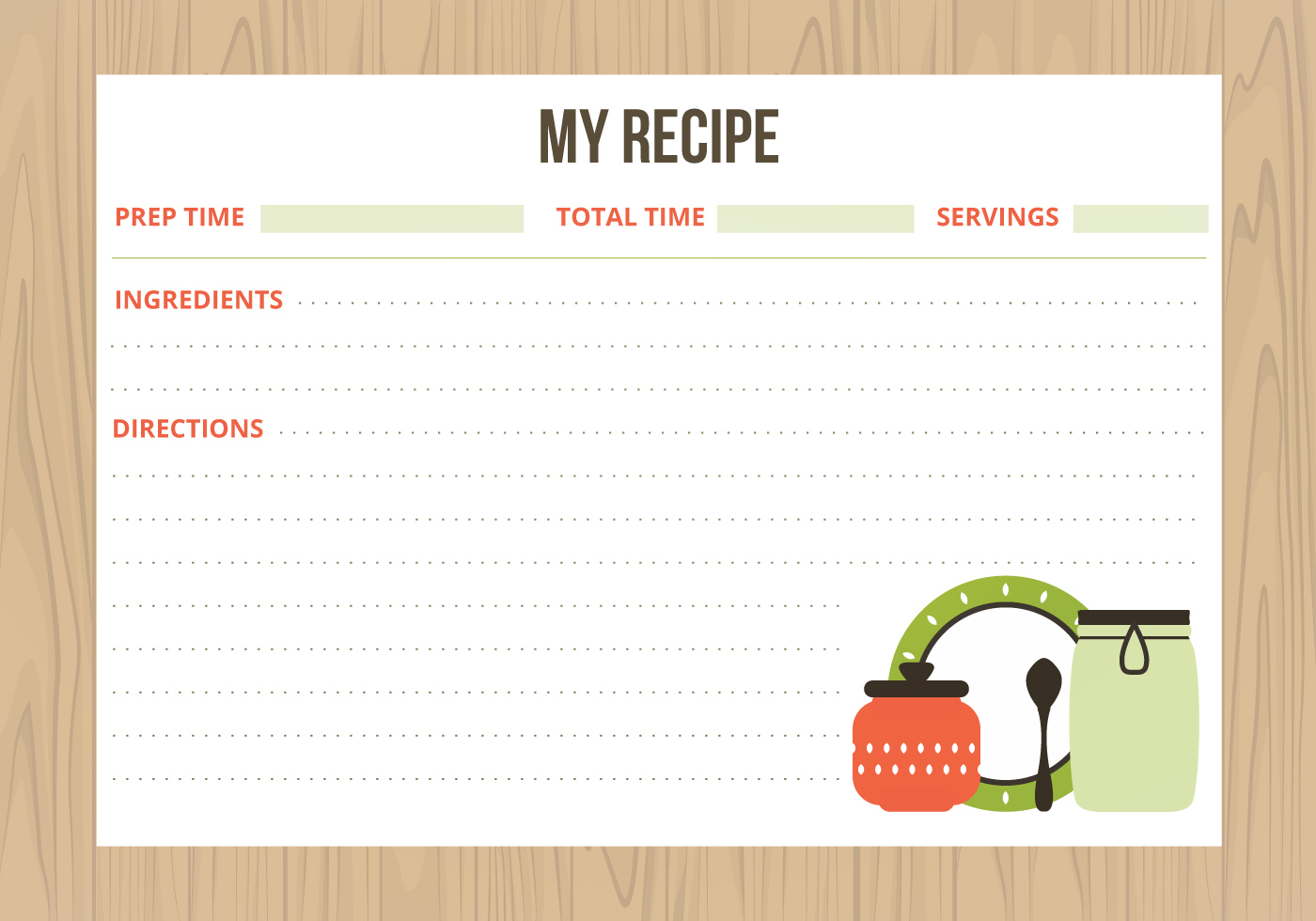 Download Vector Recipe Cards - Download Free Vectors, Clipart ...