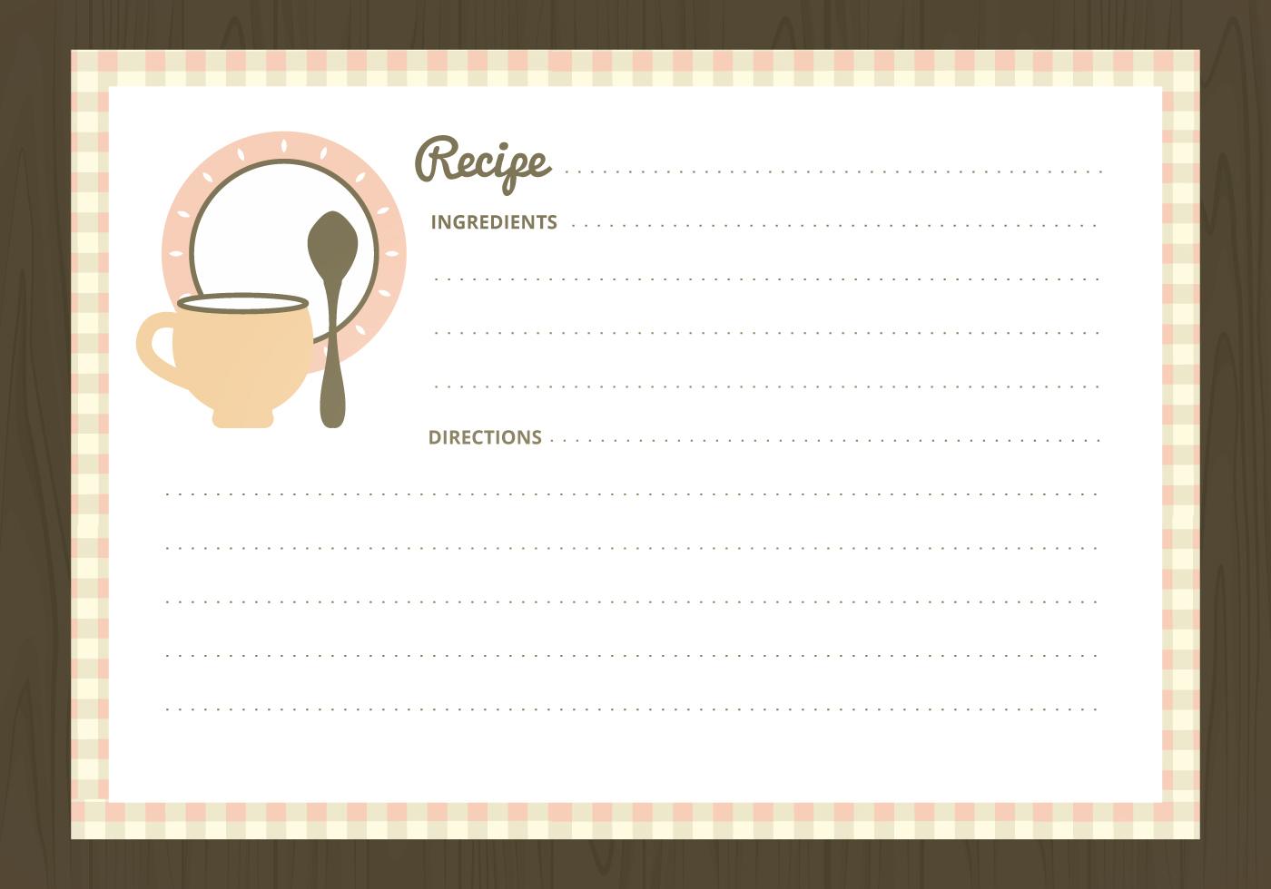 Vector recipe cards 108967 vector art at vecteezy