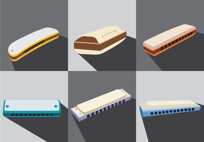 Harmonica Illustration Vector Harmonica Illustration Vector