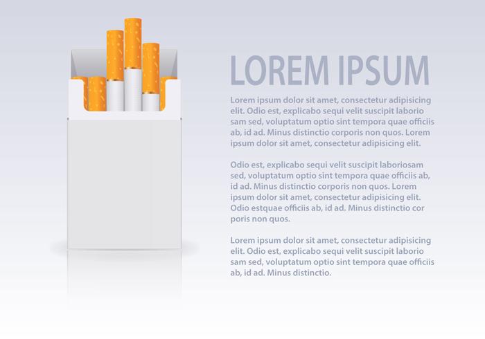 Free Cigarettes Open Pack Vector