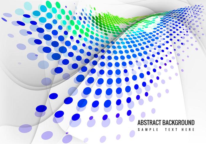 Free Colorful Halftone Wave Background Vector Free Colorful Halftone Wave Background Vector