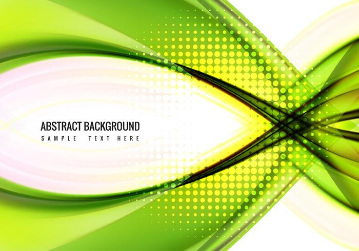 Free Vector Green wave Background