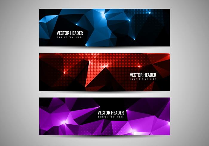 Libre de vectores Polygon Header