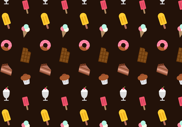 Free Sweets Pattern Vector Free Sweets Pattern Vector