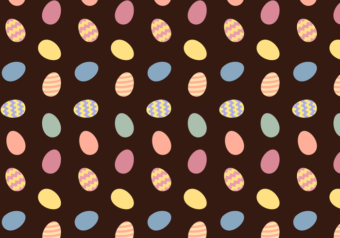 Free Easter Eggs Pattern Vector