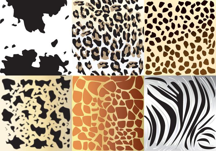 Texturas animales vector