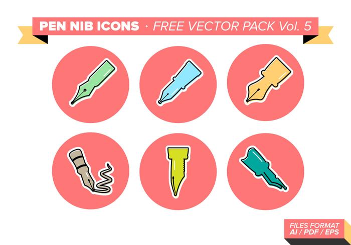 Pen Nib Icons Free Vector Pack Vol. 5 Pen Nib Icons Free Vector Pack Vol. 5