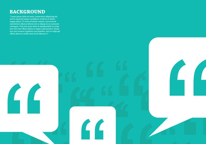 Quotation Mark Background vector