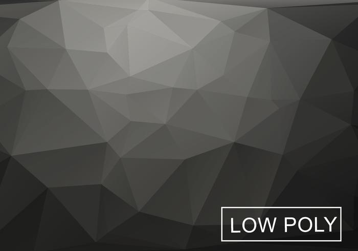 Gray Low Poly Background Vector