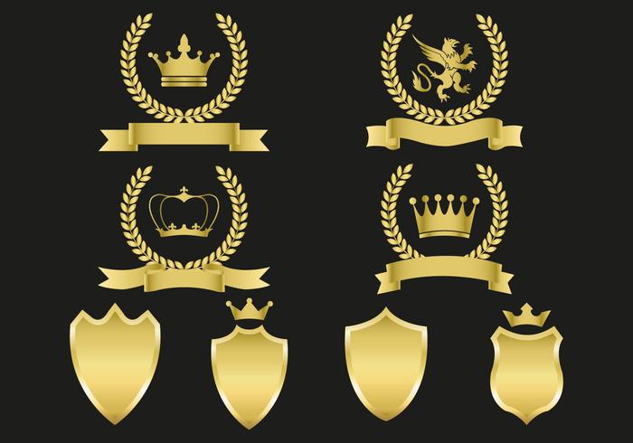 Free Gold Emblems Vector 109229 Vector Art at Vecteezy