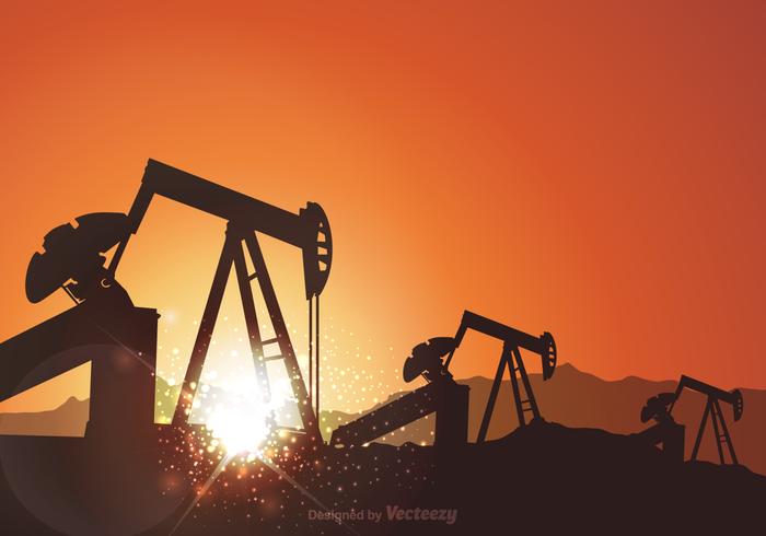 Free Oil Field Vector Background