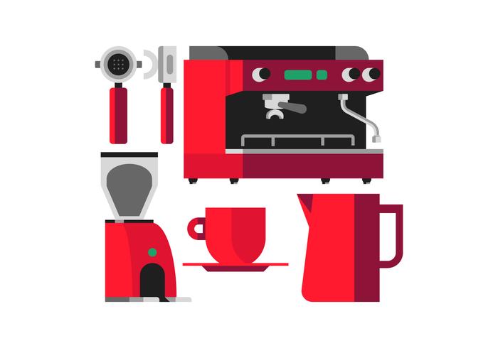 Máquina de café del vector