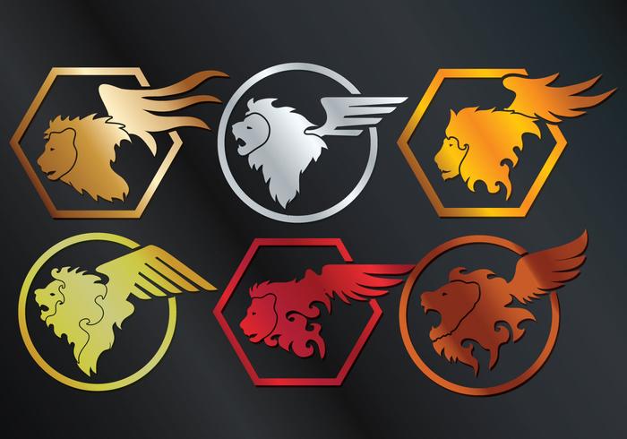 Winged Lion Vector