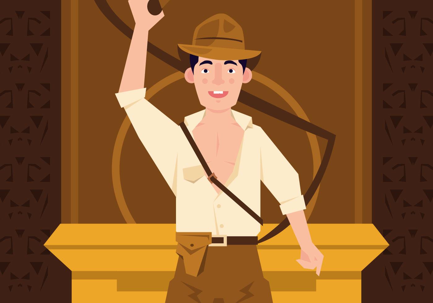 Vector Indiana Jones Acción - Descargar Vectores Gratis, Illustrator