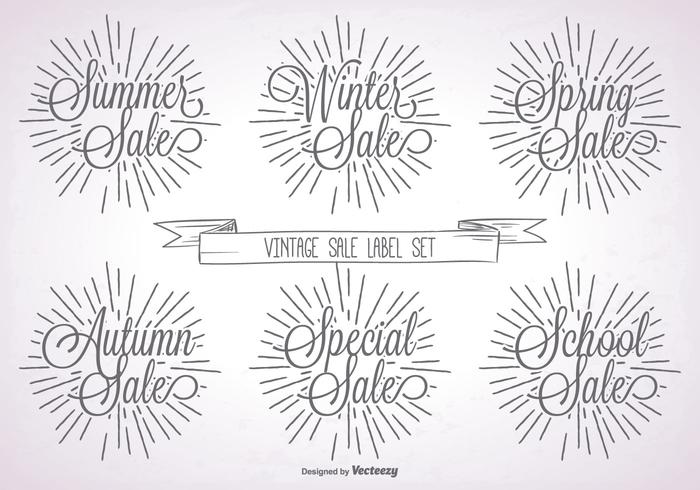 Promotional Vintage Label Set Promotional Vintage Label Set