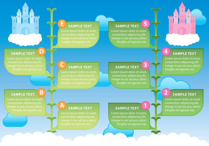 Beanstalk Infographic vector