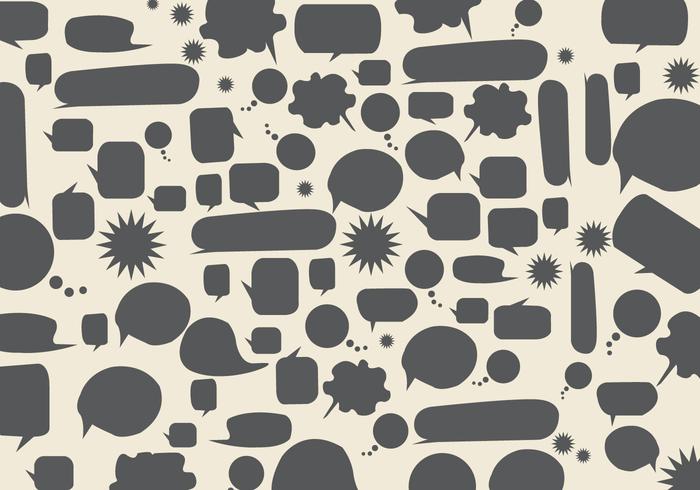 Free Speech Bubbles Background Vector