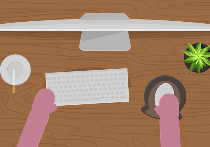 DESK SETUP VECTOR