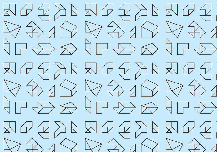 Outline Geometric Pattern vector