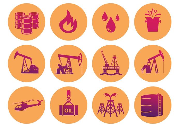 Oil Field Icon  vector