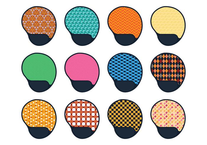 Decorative Mouse Pad Vectors Decorative Mouse Pad Vectors