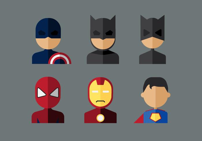 Superhéroes vectoriales vector