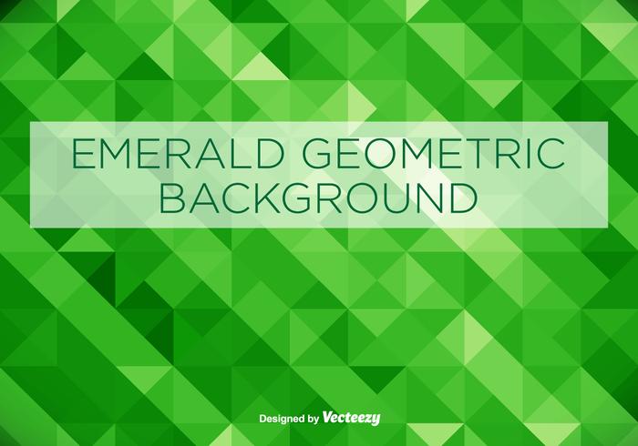 Emerald Green Geometrical Vector Background