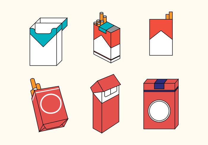 Download Cigarette Pack Vector Set - Download Free Vector Art ...