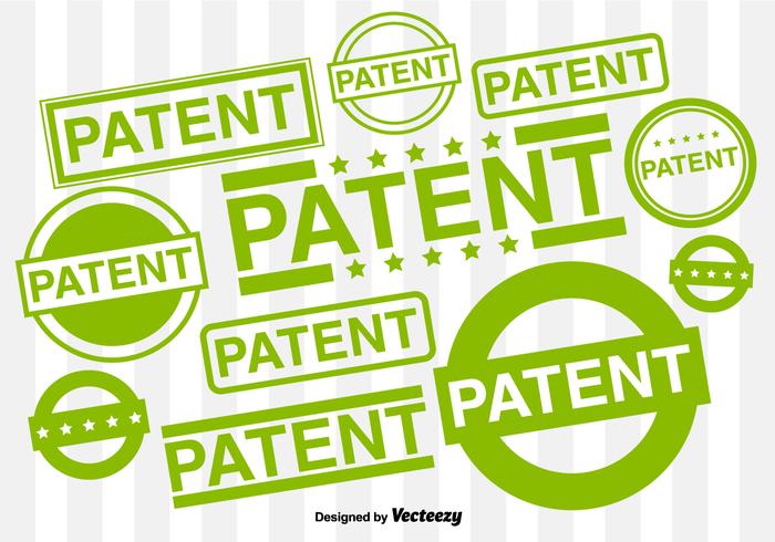 Vector Set Of Patented Rubber Stamps Vector Set Of Patented Rubber Stamps